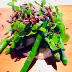 cress & asparagus salad