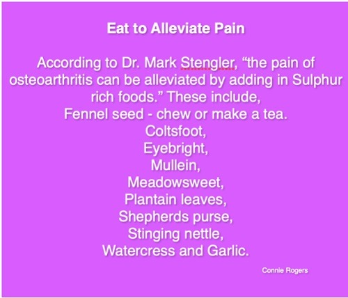 eat t alleviate pain chart
