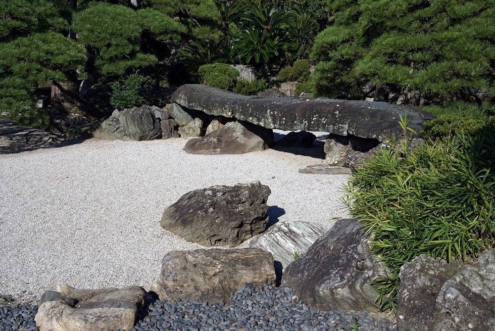 japanese style rock garden